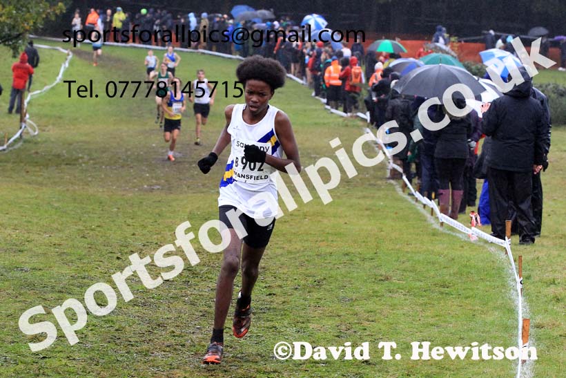 Boys Under-15s 2023 National Cross Country Relays, Berry Hill Park, Mansfield.  Photo: David T. Hewitson/Sports for All Pics